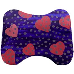 Underwater Pink Hearts Head Support Cushion