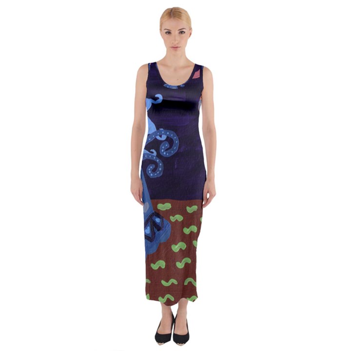 Jack In The Box Flower Fitted Maxi Dress