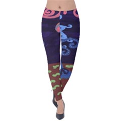 Jack In The Box Flower Velvet Leggings by snowwhitegirl