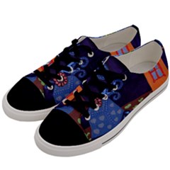 Jack In The Box Flower Men s Low Top Canvas Sneakers by snowwhitegirl