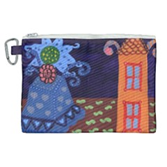 Jack In The Box Flower Canvas Cosmetic Bag (xl) by snowwhitegirl