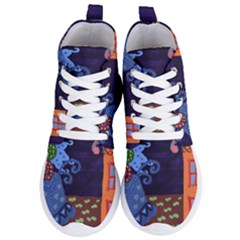 Jack In The Box Flower Women s Lightweight High Top Sneakers by snowwhitegirl