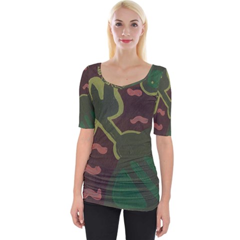 The Desert Plant Wide Neckline Tee by snowwhitegirl