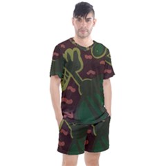 The Desert Plant Men s Mesh Tee And Shorts Set