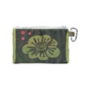 Flower Spitting Out Pink Pollen Canvas Cosmetic Bag (Small) View2