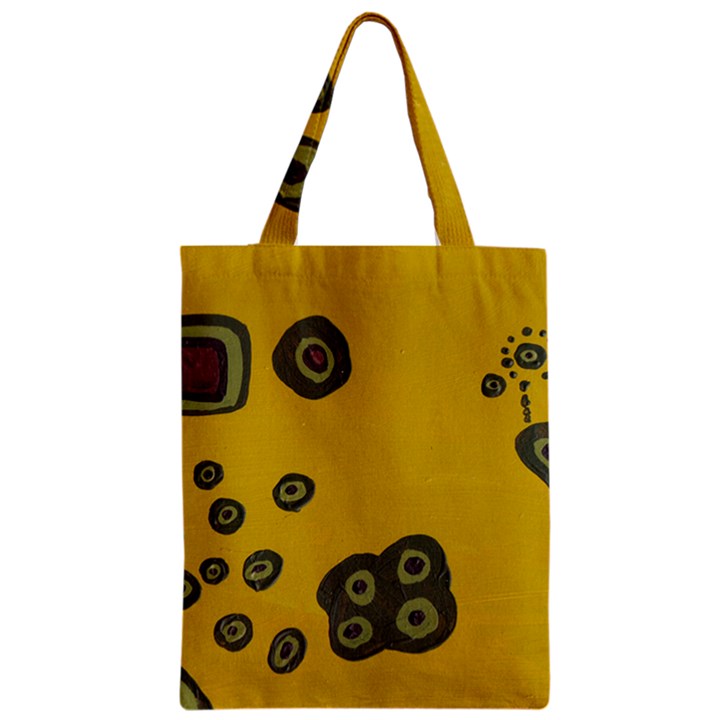 Peas Four Leaf Clover Zipper Classic Tote Bag