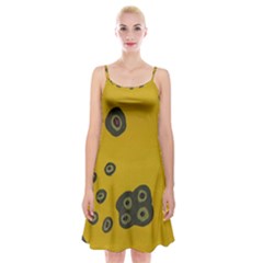 Peas Four Leaf Clover Spaghetti Strap Velvet Dress by snowwhitegirl