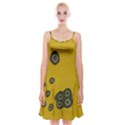 Peas Four Leaf Clover Spaghetti Strap Velvet Dress View1