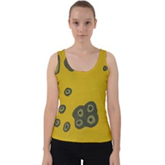 Peas Four Leaf Clover Velvet Tank Top by snowwhitegirl