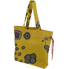 Peas Four Leaf Clover Drawstring Tote Bag by snowwhitegirl