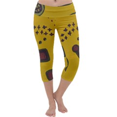 Hairdryer Easter Egg Capri Yoga Leggings by snowwhitegirl