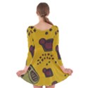 Hairdryer Easter Egg Long Sleeve Velvet Skater Dress View2