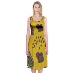 Hairdryer Easter Egg Midi Sleeveless Dress by snowwhitegirl