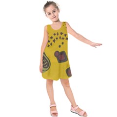 Hairdryer Easter Egg Kids  Sleeveless Dress by snowwhitegirl