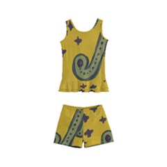 Indian Violin Kid s Boyleg Swimsuit by snowwhitegirl