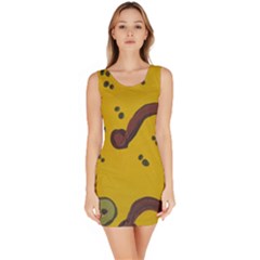 Swimming Worms Bodycon Dress by snowwhitegirl