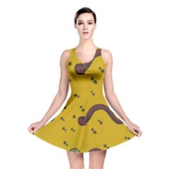 Swimming Worms Reversible Skater Dress by snowwhitegirl