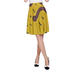 Swimming Worms A-line Skirt by snowwhitegirl