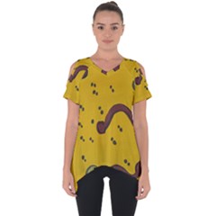 Swimming Worms Cut Out Side Drop Tee by snowwhitegirl