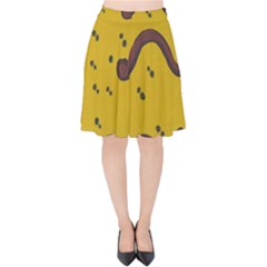 Swimming Worms Velvet High Waist Skirt by snowwhitegirl