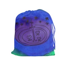 Starry Egg Drawstring Pouches (extra Large) by snowwhitegirl