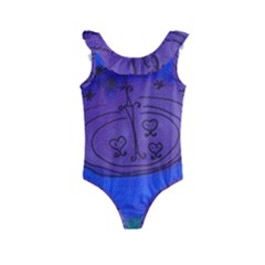 Starry Egg Kids  Frill Swimsuit by snowwhitegirl