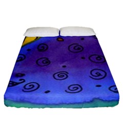 Whale And Eggs Fitted Sheet (queen Size) by snowwhitegirl