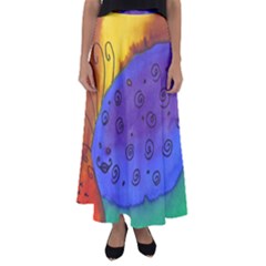 Whale And Eggs Flared Maxi Skirt by snowwhitegirl