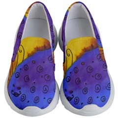 Whale And Eggs Kid s Lightweight Slip Ons by snowwhitegirl