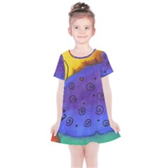 Whale And Eggs Kids  Simple Cotton Dress