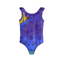 Whale And Eggs Kids  Frill Swimsuit by snowwhitegirl