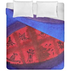 Red Egg Duvet Cover Double Side (california King Size) by snowwhitegirl