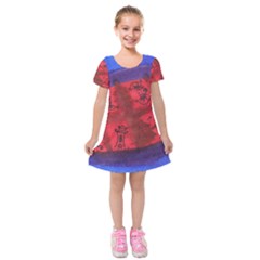 Red Egg Kids  Short Sleeve Velvet Dress by snowwhitegirl