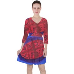 Red Egg Ruffle Dress by snowwhitegirl