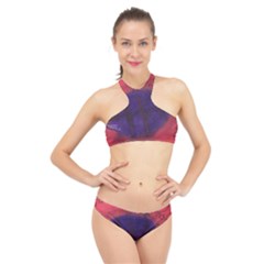 Sea Horses High Neck Bikini Set