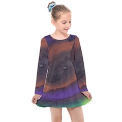 The Black Whole Egg Kids  Long Sleeve Dress