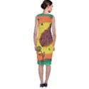 Pirana Eating Flower Sleeveless Velvet Midi Dress View2