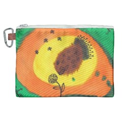 Pirana Eating Flower Canvas Cosmetic Bag (xl) by snowwhitegirl