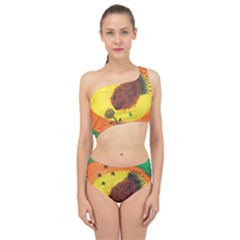 Pirana Eating Flower Spliced Up Two Piece Swimsuit by snowwhitegirl