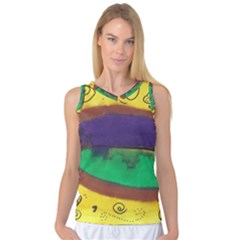 Landscape Egg Women s Basketball Tank Top by snowwhitegirl