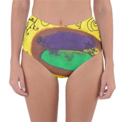 Landscape Egg Reversible High-waist Bikini Bottoms by snowwhitegirl