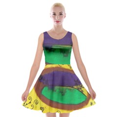 Landscape Egg Velvet Skater Dress by snowwhitegirl