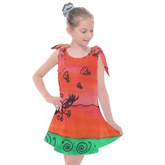 Flying Eyebird Kids  Tie Up Tunic Dress