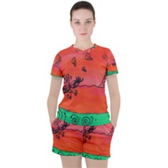 Flying Eyebird Women s Tee And Shorts Set