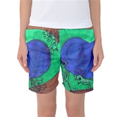 Peacocks Women s Basketball Shorts by snowwhitegirl