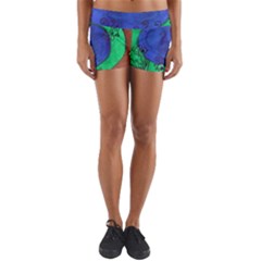 Peacocks Yoga Shorts by snowwhitegirl