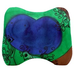 Peacocks Velour Head Support Cushion