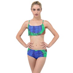 Peacocks Layered Top Bikini Set