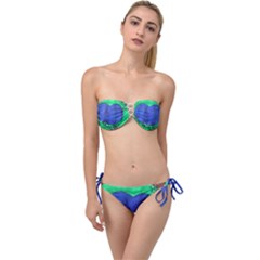 Peacocks Twist Bandeau Bikini Set by snowwhitegirl