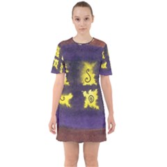 Boring Egg Sixties Short Sleeve Mini Dress by snowwhitegirl